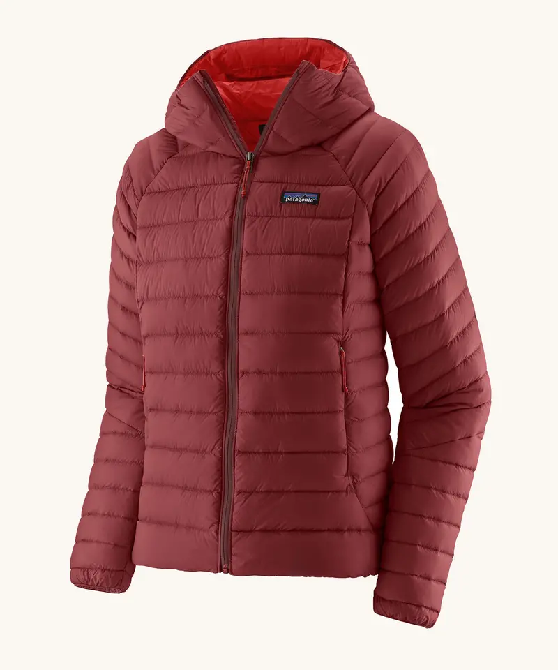 Patagonia Women's Down Sweater Hoody - Oxide Red 1