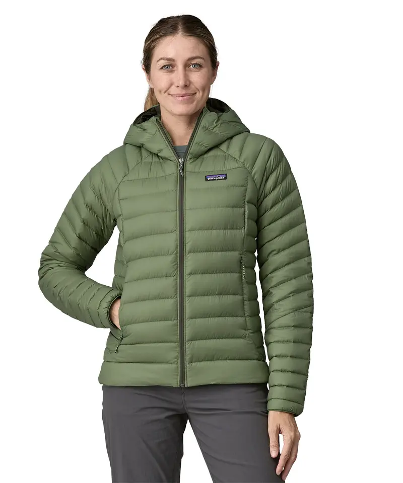 Patagonia Women's Down Sweater Hoody - Terrain Green 2