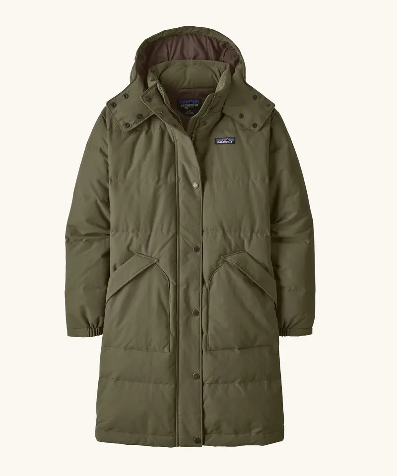 Patagonia Women's Downdrift Parka Jacket - Basin Green 1