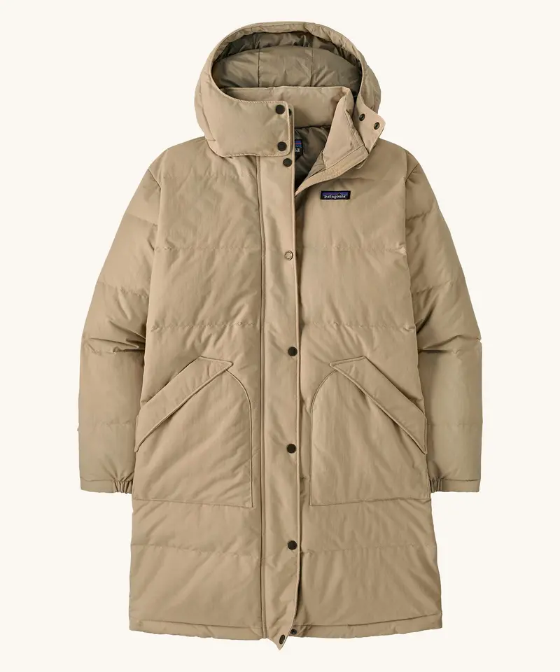 Patagonia Women's Downdrift Parka Jacket - Oar Tan 1
