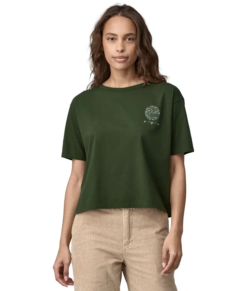 Patagonia Women's Easy Cut Organic T-Shirt - Pine Green 3