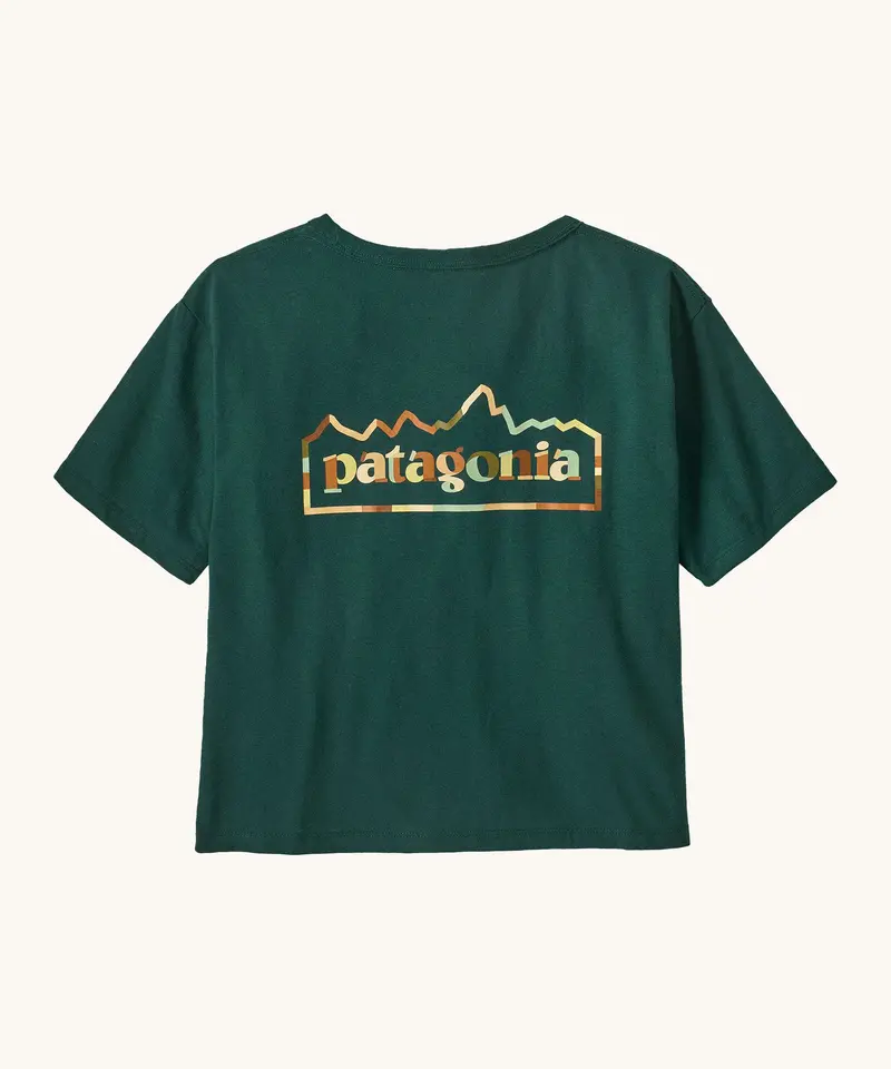 Patagonia Women's Easy Cut Responsibili-Tee - Unity Fitz  / Cascade Green 1