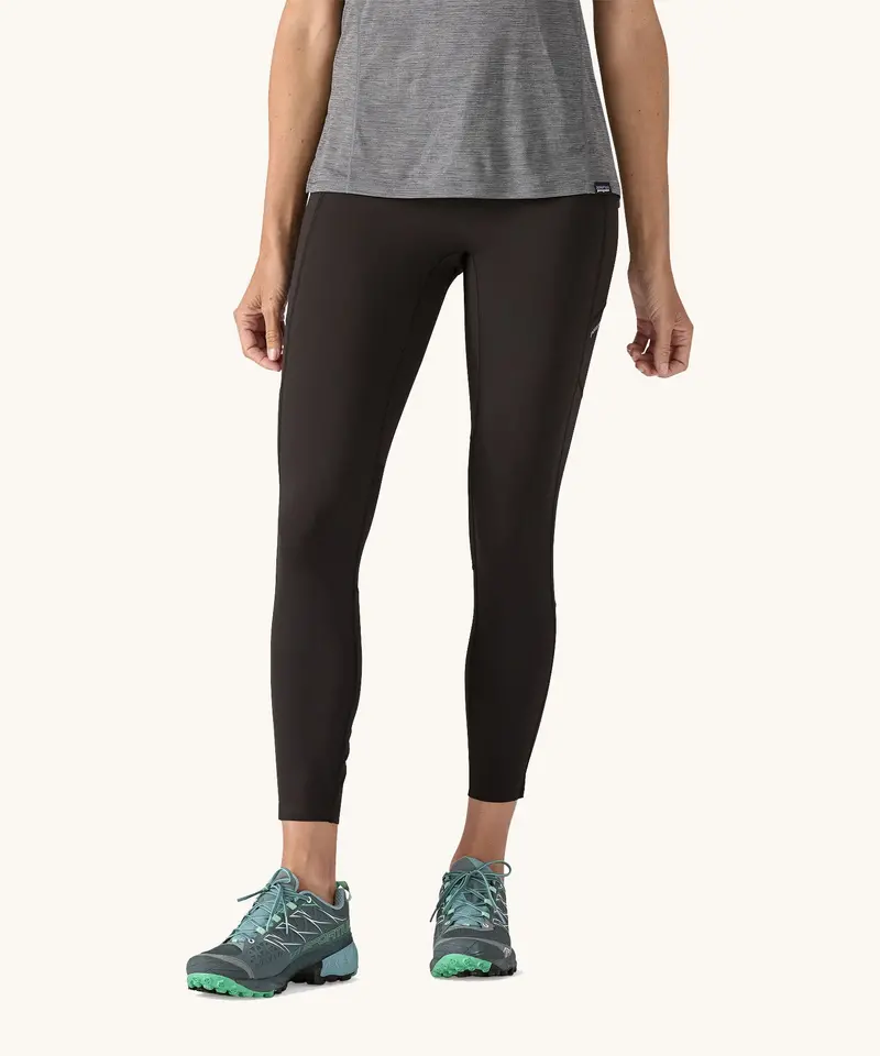 Patagonia Women's Endless Run 7/8 Tights - Black 2