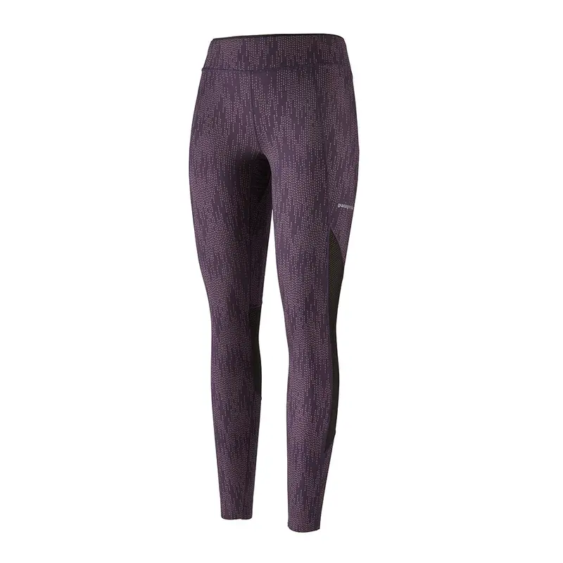 Patagonia Women's Endless Run Tights - Falling Seeds: Piton Purple 1
