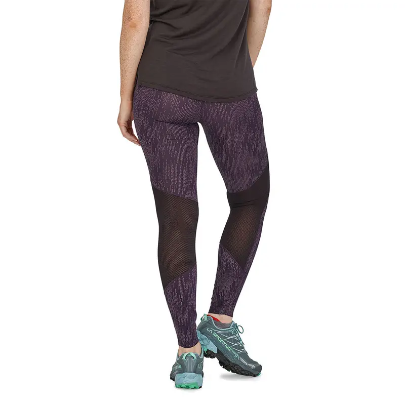 Patagonia Women's Endless Run Tights - Falling Seeds: Piton Purple 3