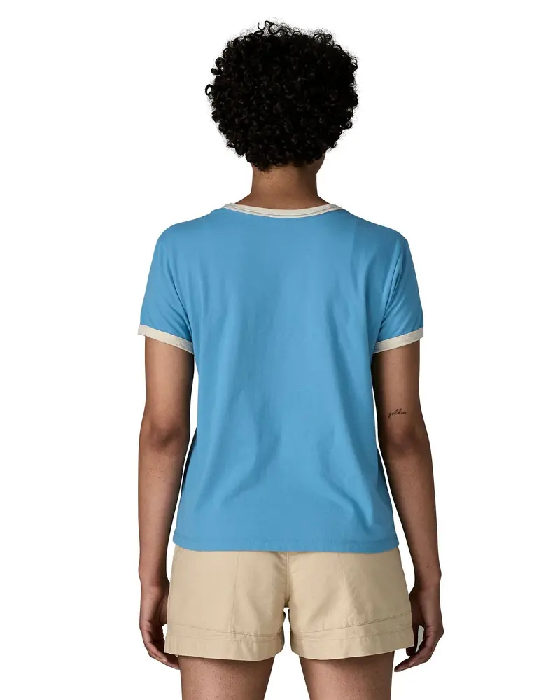 Patagonia Women's Great Waves Ringer Tee - Undyed Natural 3