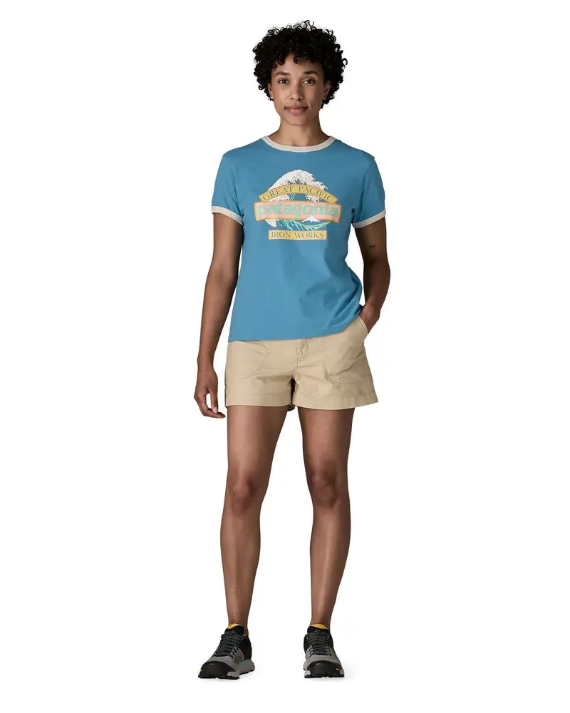 Patagonia Women's Great Waves Ringer Tee - Undyed Natural 4