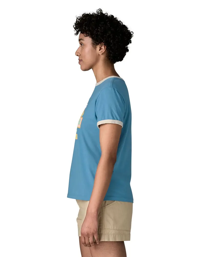 Patagonia Women's Great Waves Ringer Tee - Undyed Natural 5