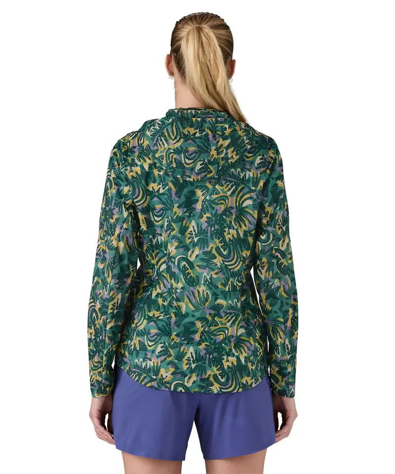 Patagonia Women's Houdini Jacket - Wild Botanist / Wetland Blue 2