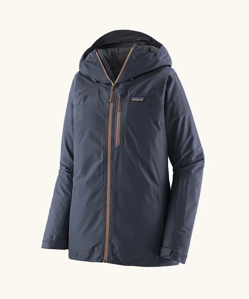 Patagonia Women's Insulated Powder Town Jacket - Smolder Blue / Mauve 1