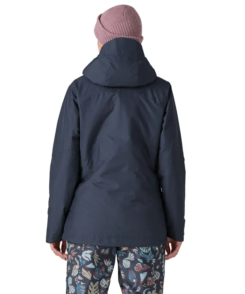 Patagonia Women's Insulated Powder Town Jacket - Smolder Blue / Mauve 3