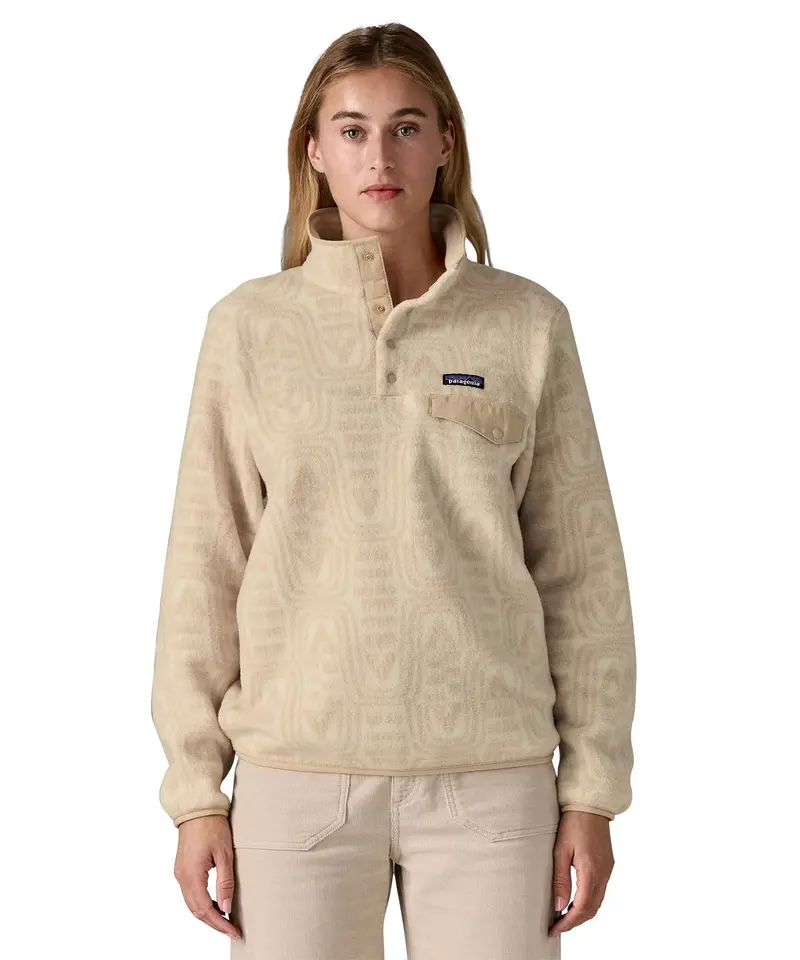 Patagonia Women's Lightweight Synchilla® Snap-T Fleece - Flow / Dyno White 2