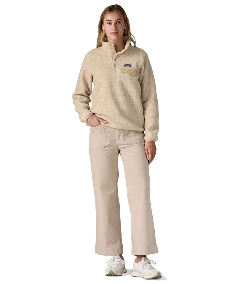 Patagonia Women's Lightweight Synchilla® Snap-T Fleece - Flow / Dyno White 3