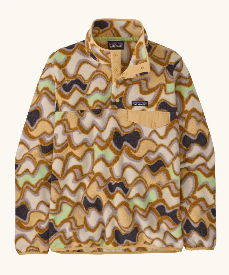 Patagonia Women's Lightweight Synchilla Snap-T Fleece - Small Currents 1