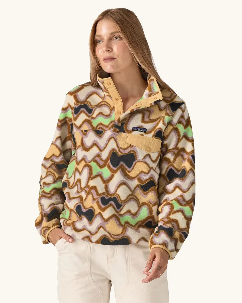 Patagonia Women's Lightweight Synchilla Snap-T Fleece - Small Currents 2
