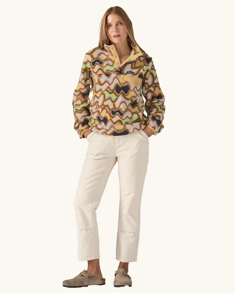 Patagonia Women's Lightweight Synchilla Snap-T Fleece - Small Currents 4