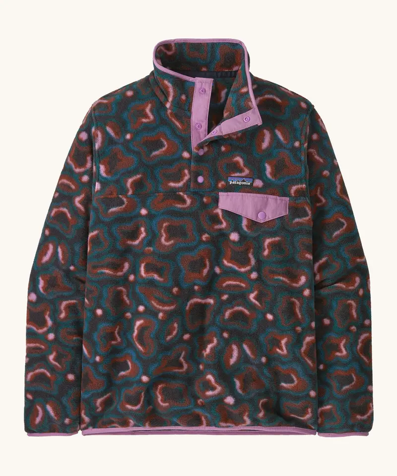 Patagonia Women's Lightweight Synchilla® Snap-T Fleece - Soft Spirea / Dried Vanilla 1