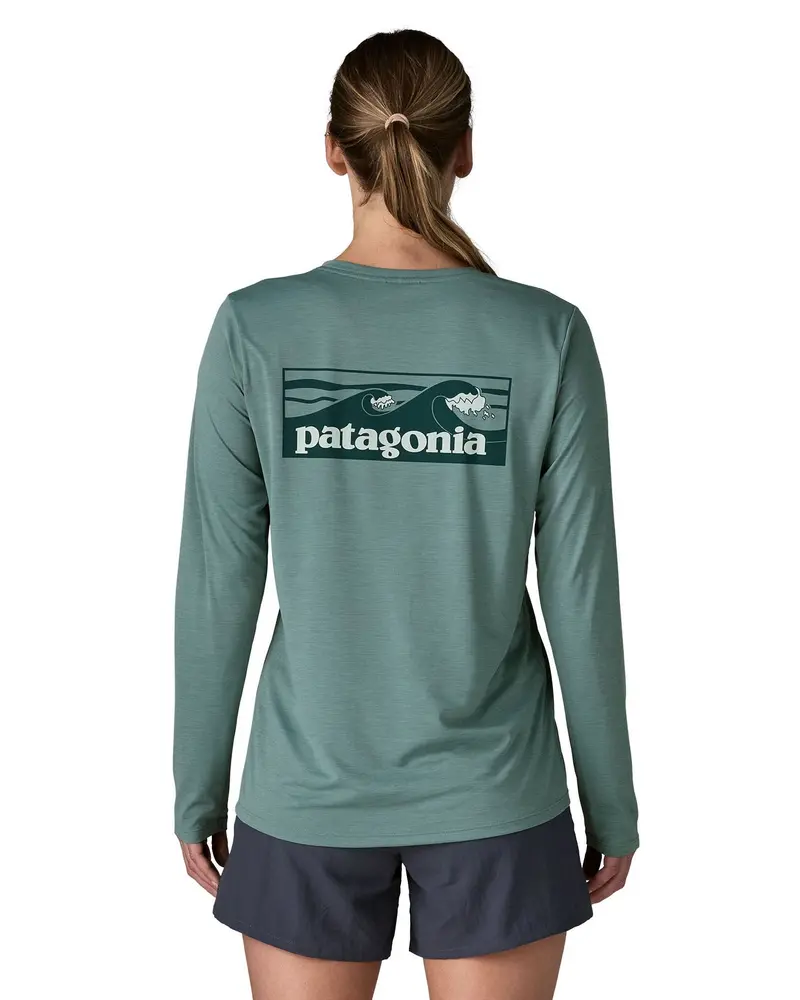 Patagonia Women's Long-Sleeved Capilene® Cool Daily Shirt - Boardshort Sage 3