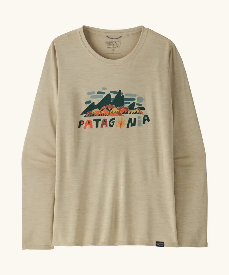 Patagonia Women's Long Sleeved Capilene Cool Shirt - Foliage: Pumice X-Dye 1