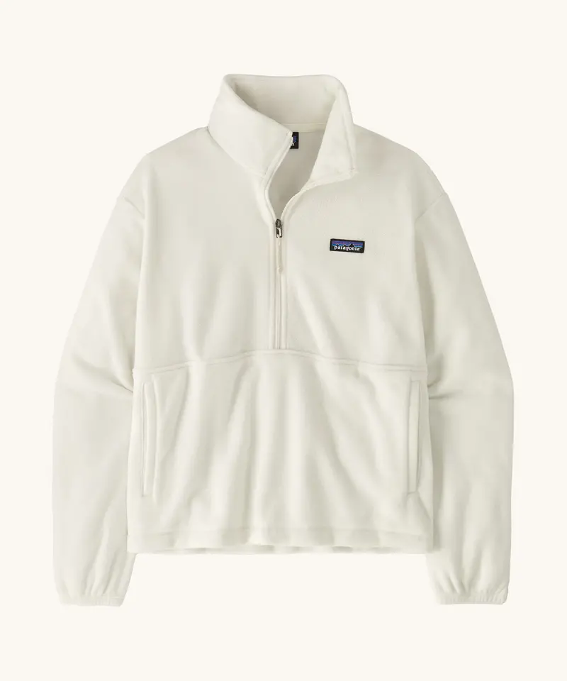 Patagonia Women's Mirco D 1/2 Zip Fleece - Birch White 1