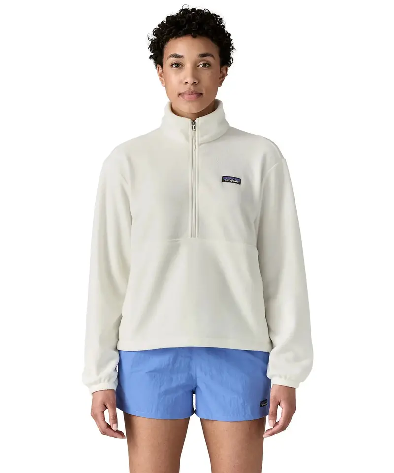 Patagonia Women's Mirco D 1/2 Zip Fleece - Birch White 2