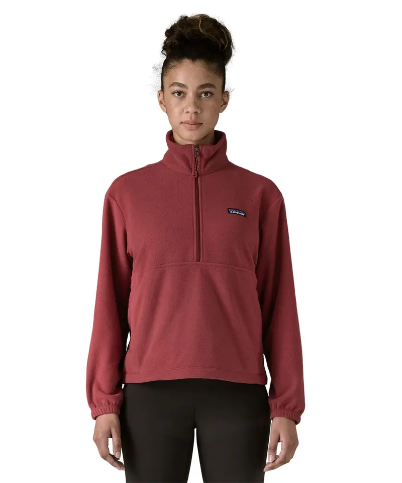 Patagonia Women's Mirco D 1/2 Zip Fleece - Sequoia Red 2