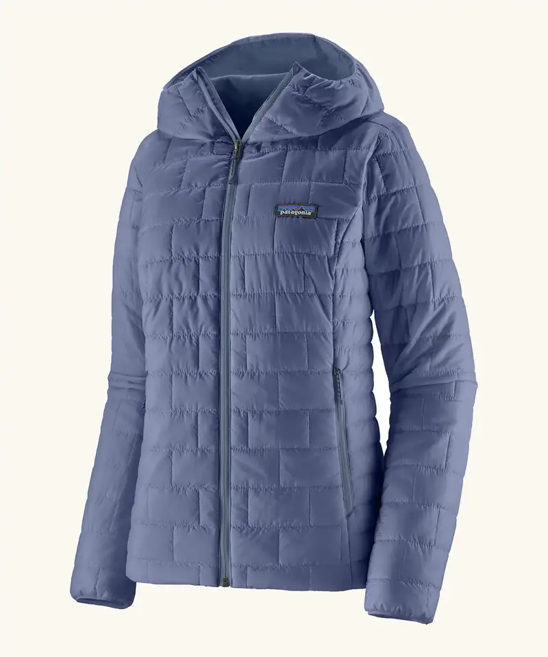 Patagonia Women's Nano Puff Hoody Jacket - Current Blue 1