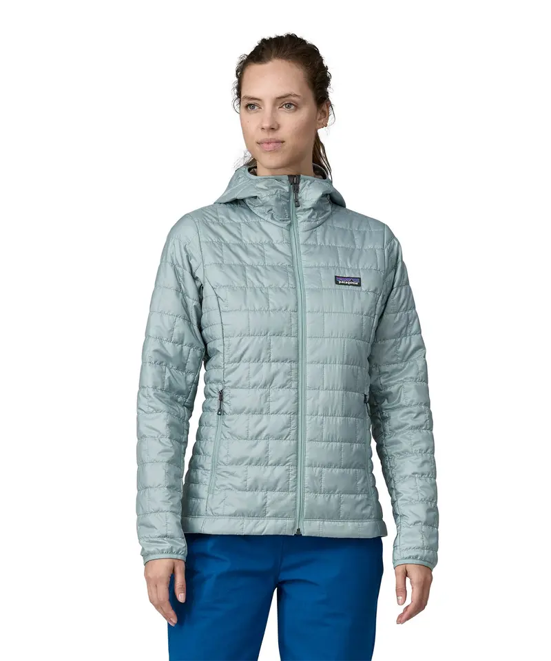 Patagonia Women's Nano Puff Hoody Jacket - Thermal Blue 3