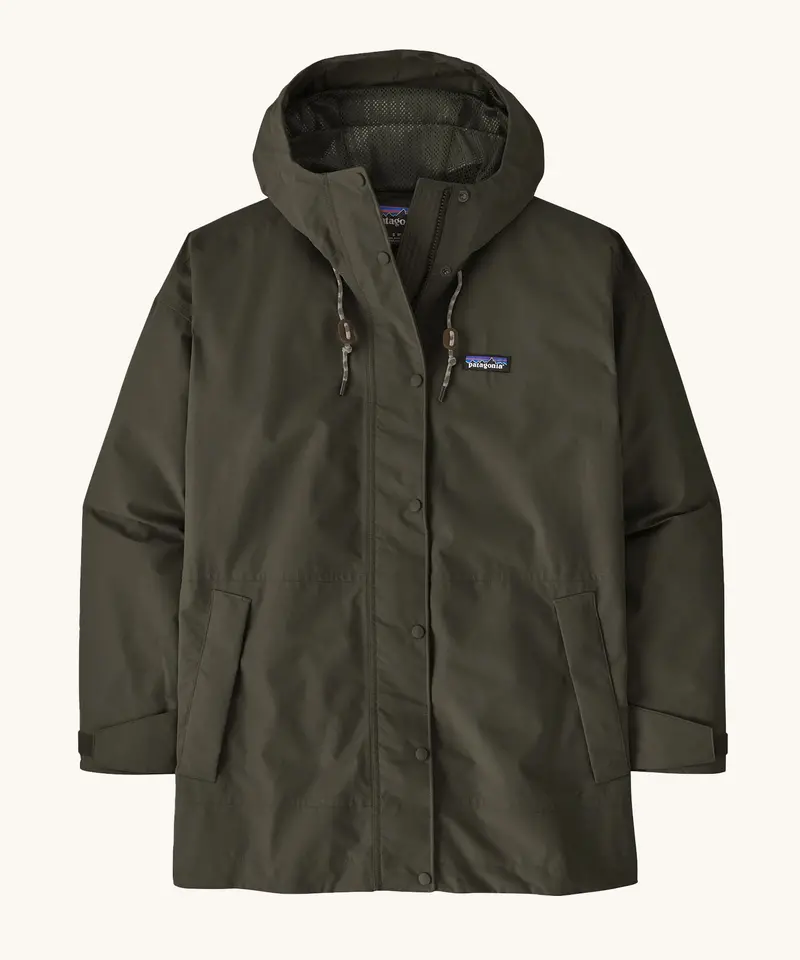 Patagonia Women's Outdoor Everyday Rain Jacket - Pine Needle Green 1