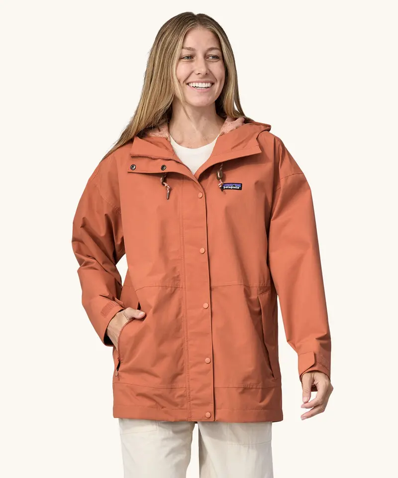 Patagonia Women's Outdoor Everyday Rain Jacket - Sienna Clay 2