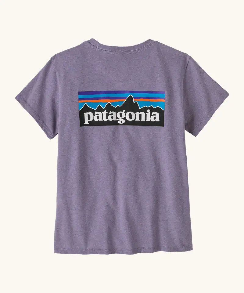 Patagonia Women's P-6 Logo Responsibili-Tee - Concrete Purple 1