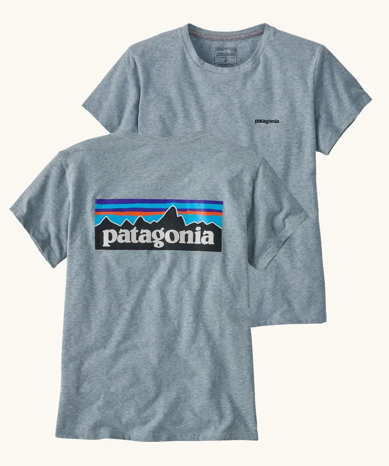 Patagonia Women's P-6 Logo Responsibili-Tee - Thermal Blue 1
