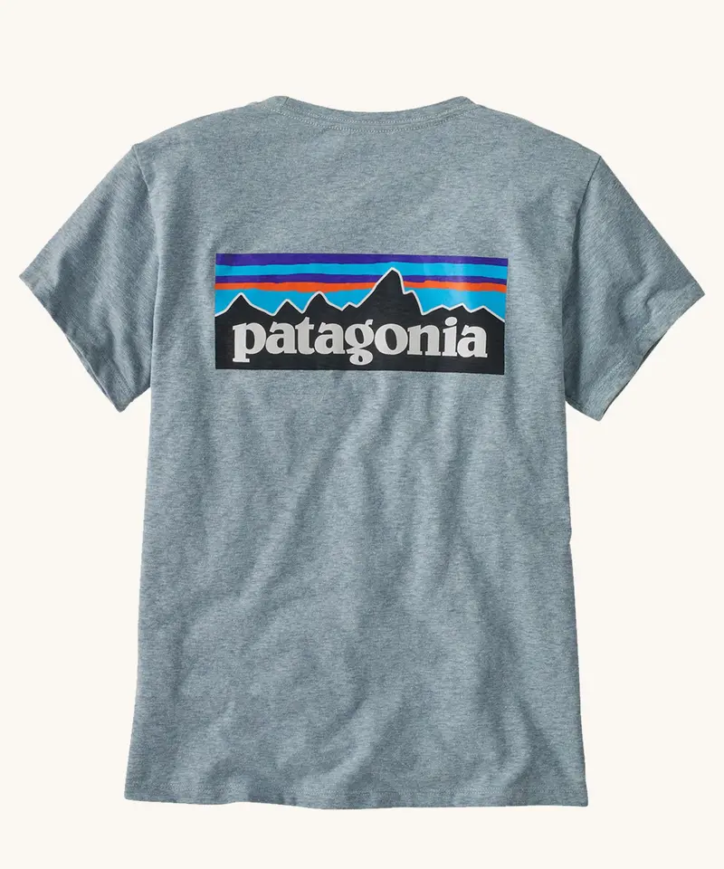 Patagonia Women's P-6 Logo Responsibili-Tee - Thermal Blue 2