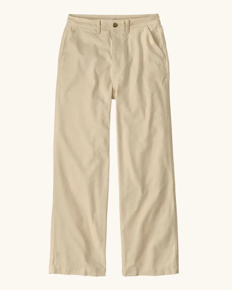 Patagonia  Women's Point Reyes Canvas Wide Leg Pants - Undyed Natural 1