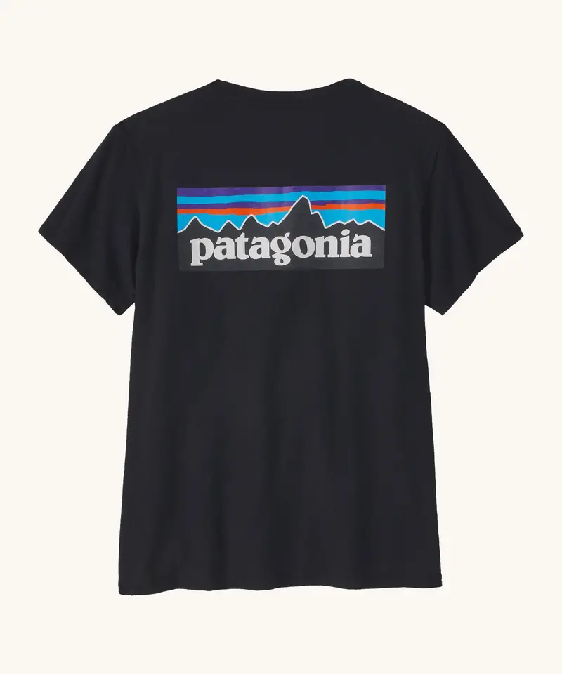 Patagonia Women's Responsibili-Tee - P-6 Logo / Black 1