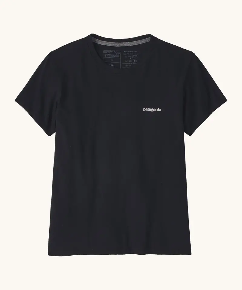 Patagonia Women's Responsibili-Tee - P-6 Logo / Black 2