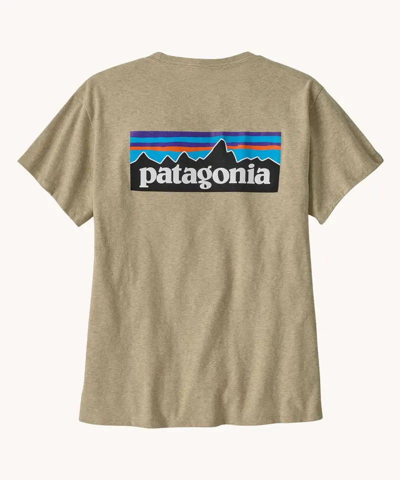 Patagonia Women's Responsibili-Tee - P-6 Logo / Pumice 1