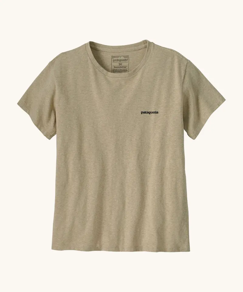 Patagonia Women's Responsibili-Tee - P-6 Logo / Pumice 2