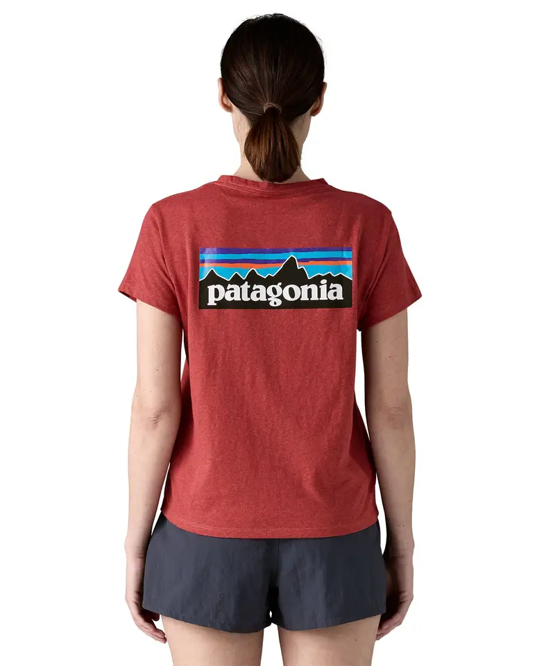 Patagonia Women's Responsibili-Tee - P-6 Logo / Pumice 3