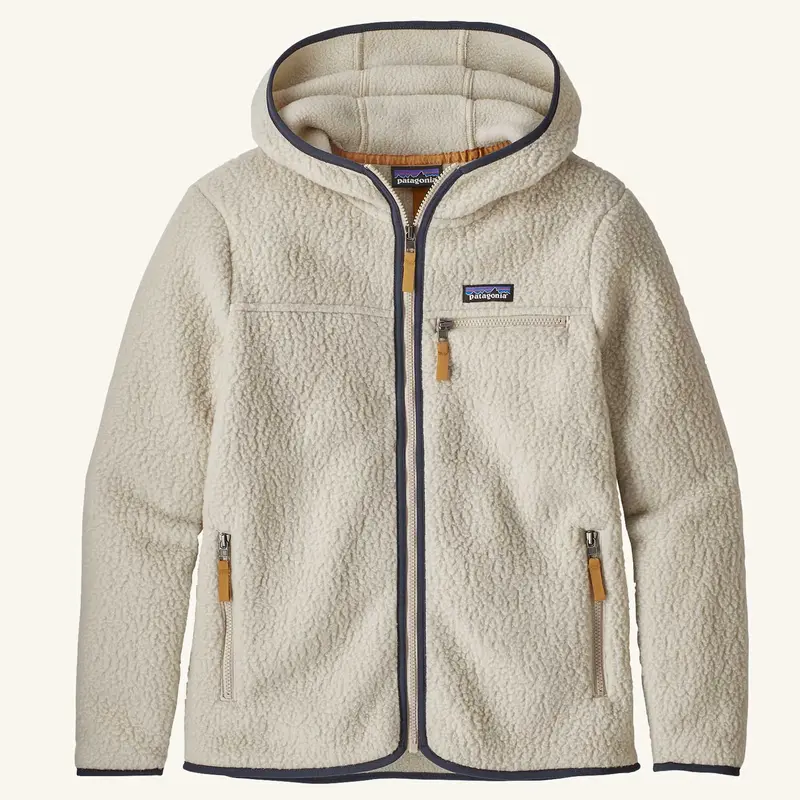 Patagonia Women's Retro Pile Fleece Hoody Jacket - Pelican 1