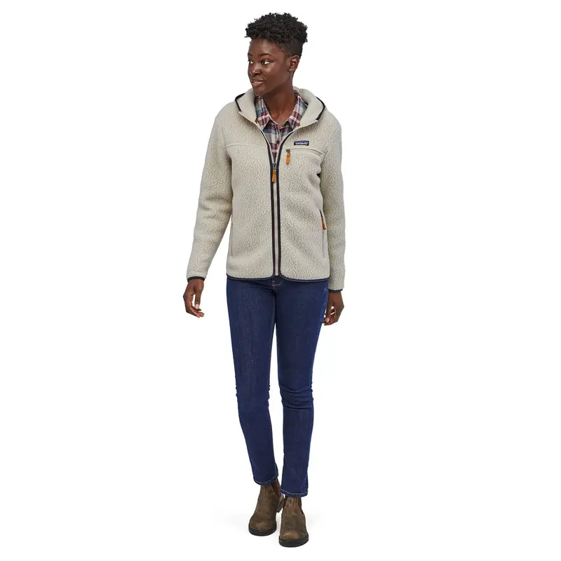 Patagonia Women's Retro Pile Fleece Hoody Jacket - Pelican 5