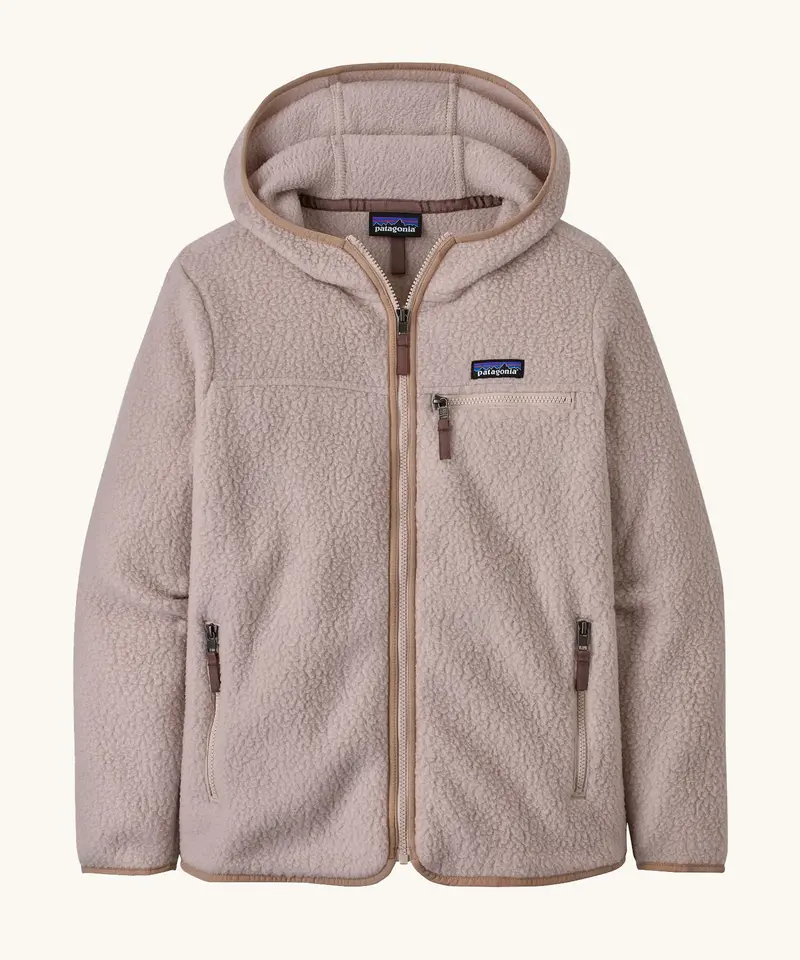 Patagonia Women's Retro Pile Fleece Hoody Jacket - Shroom Taupe 1