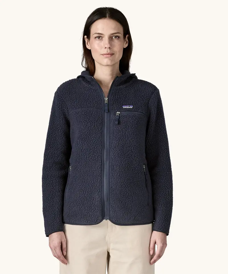 Patagonia Women's Retro Pile Hoody - Sunken Blue 2