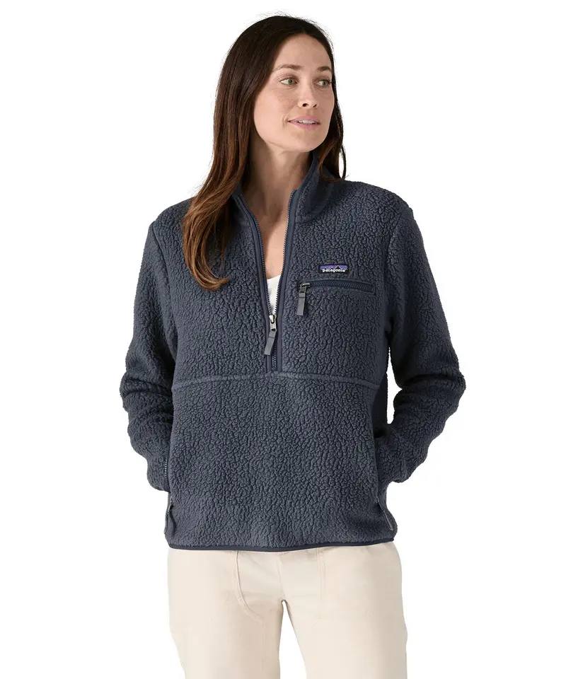 Patagonia Women's Retro Pile Marsupial Fleece - Smolder Blue 2