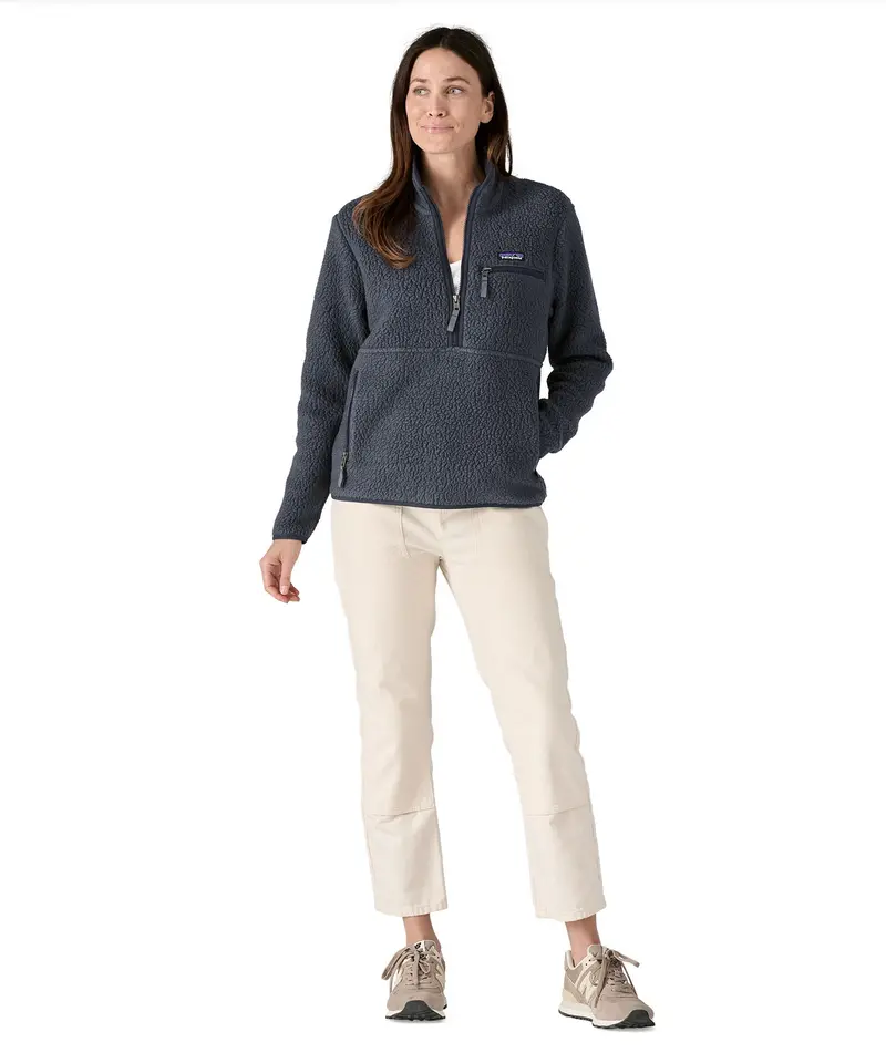 Patagonia Women's Retro Pile Marsupial Fleece - Smolder Blue 4