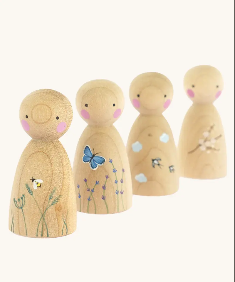 Peepul Signs Of Spring Peg Doll Set 2