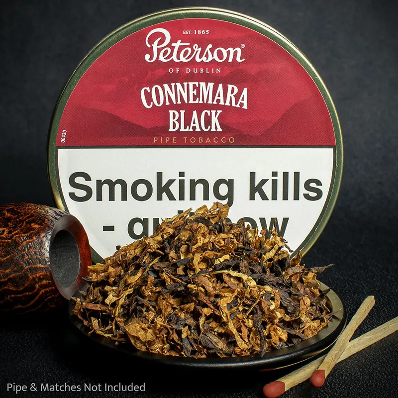 Peterson Connemara Black Pipe Tobacco - 50G Tin 1