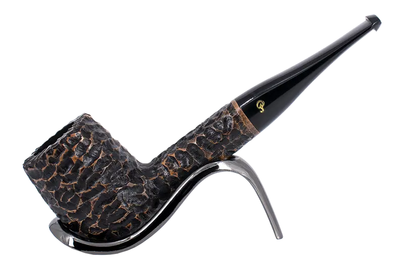 Peterson Of Dublin Aran Rusticated Briar Smoking Pipe - Shape No.106 1