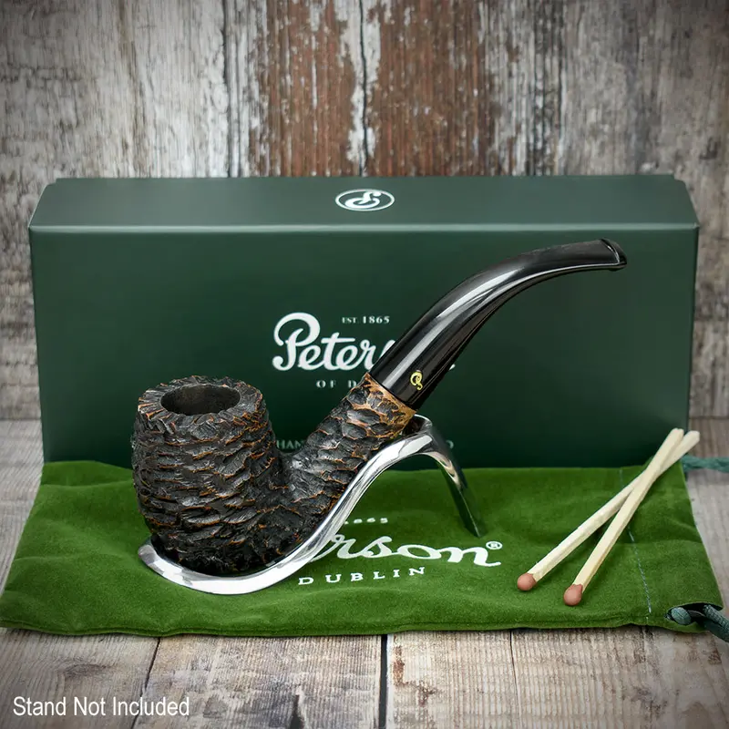 Peterson Of Dublin Aran Rusticated Briar Smoking Pipe - Shape No.69 2