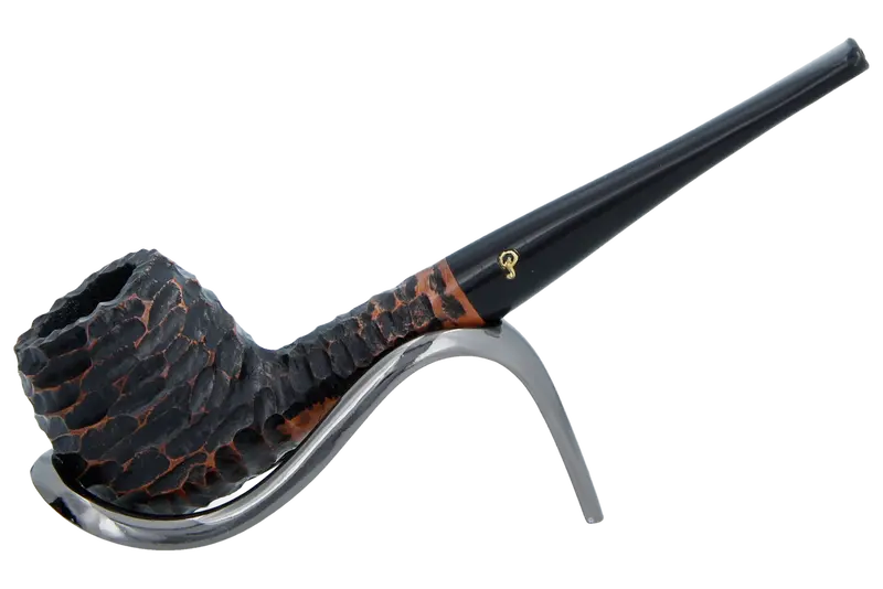 Peterson Of Dublin Aran Rusticated Briar Smoking Pipe - Shape No.86 1